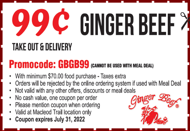 ginger beef promo code