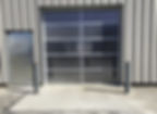 View of grey Protection bollards