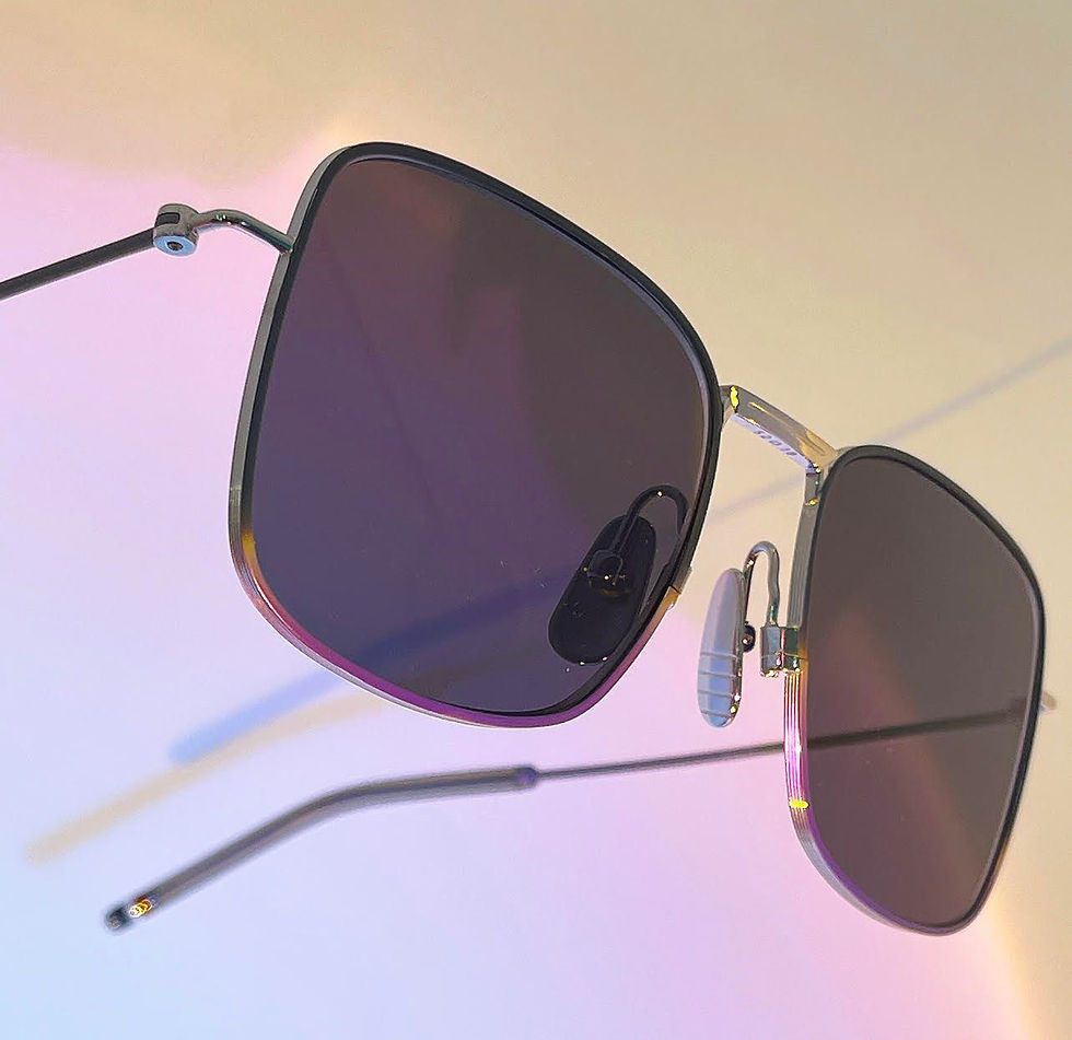 black colour rectangle shape sunglasses