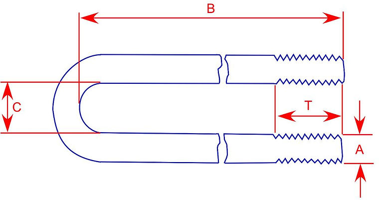 Round U Bolts