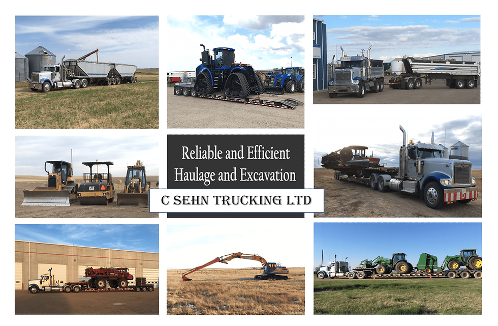 Hauling and Excavating Company Medicine Hat Home C Sehn Trucking Ltd