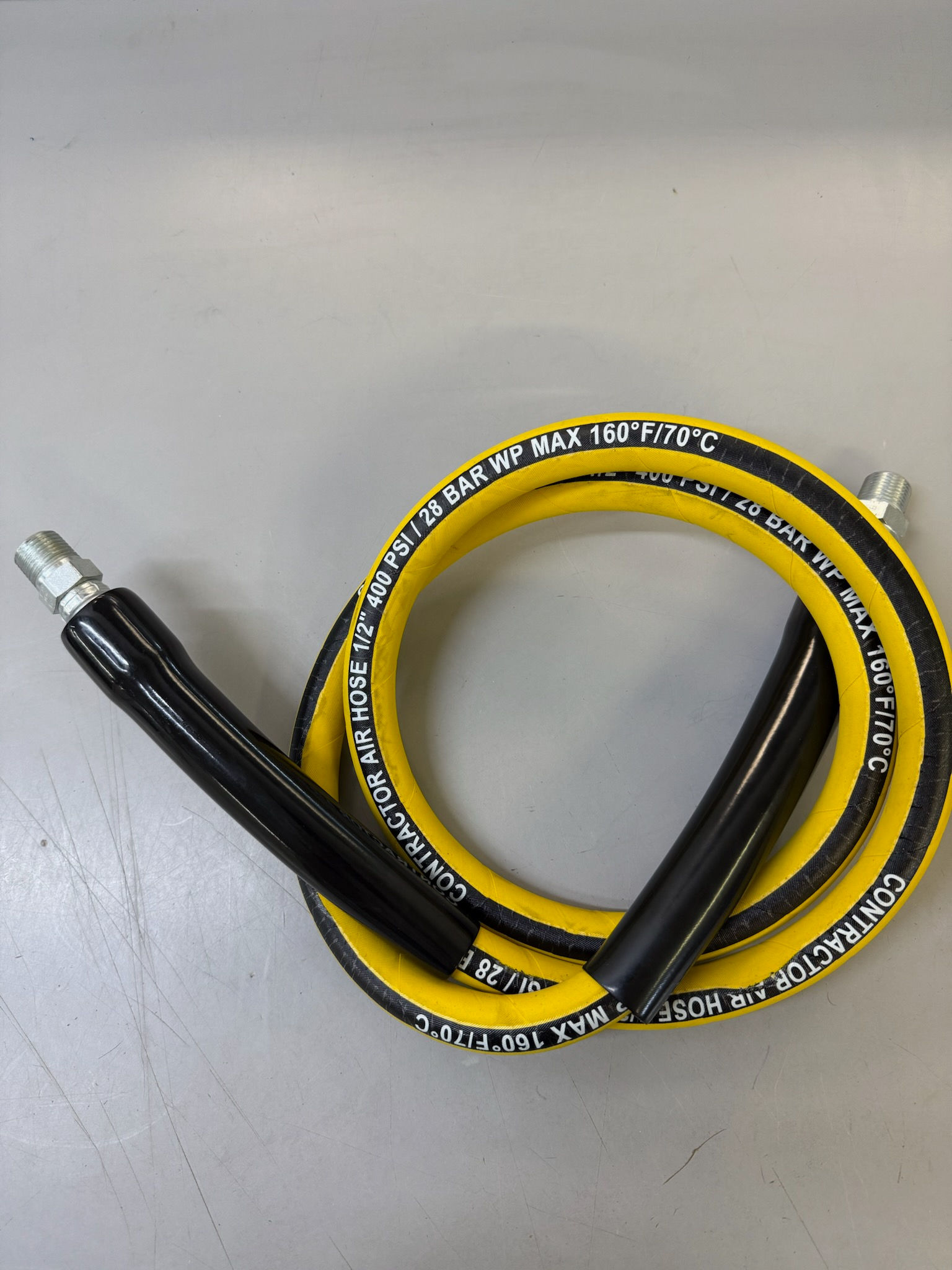 WH6BR-N2705 6ft Whip Hose 1/2" swivel x 1/2" solid w/ Bend Restrictors