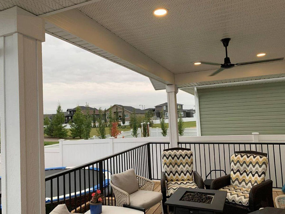 view of a house deck with chairs