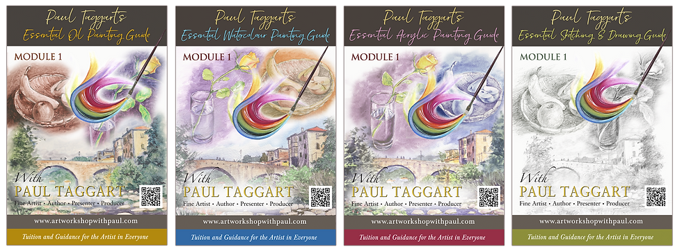 art tutorials with paul taggart for oils, watrcolours, acrylics, pastels, drawing - workshops, masterclass