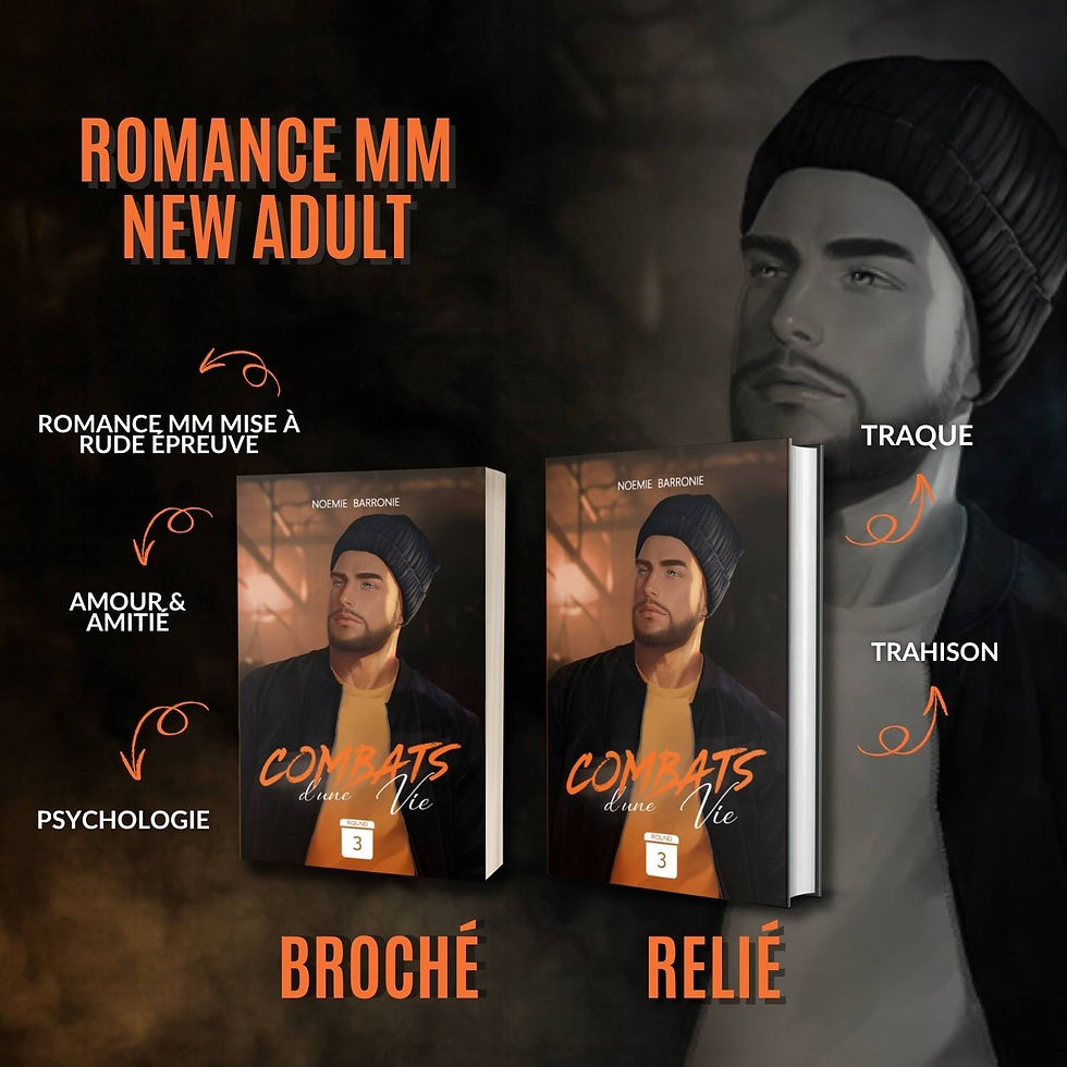 Combats d'une vie round 3, un livre avec une couverture représentant un homme avec un bonnet