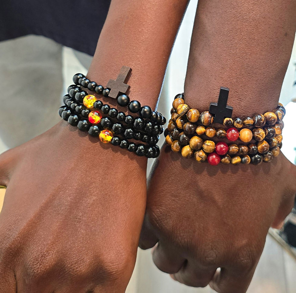 Thumbnail: Men Tiger Eye Chakra Bracelet