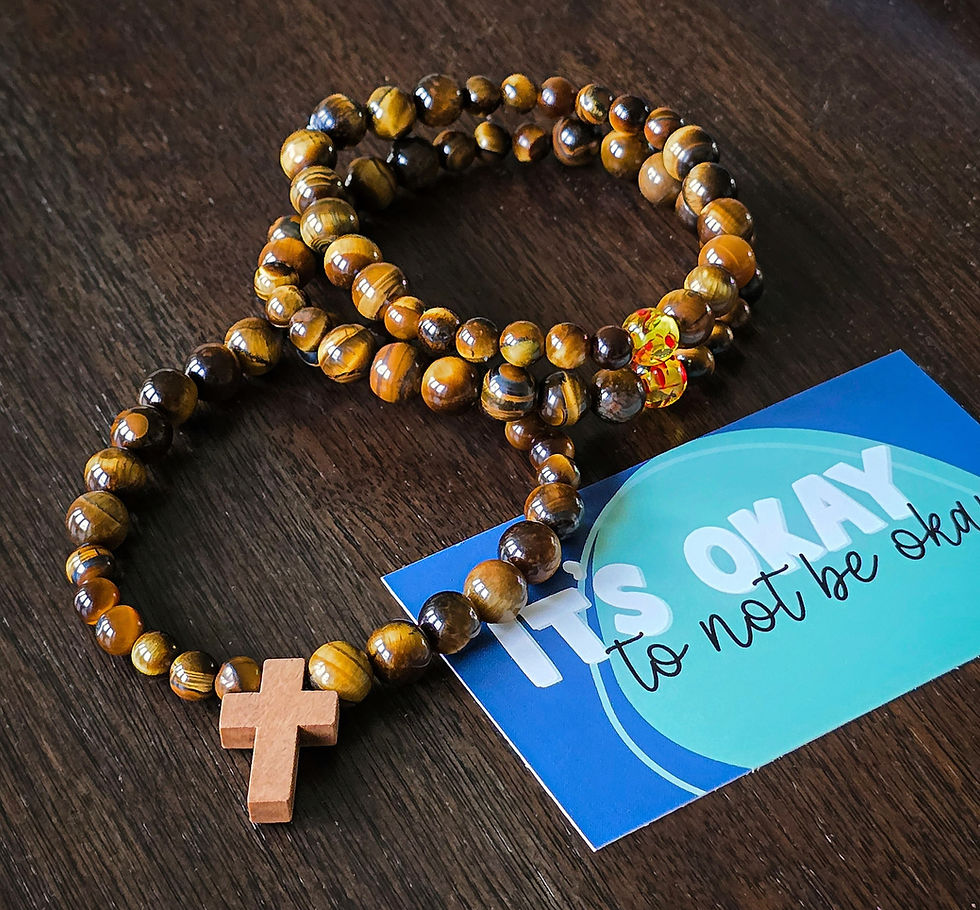 Thumbnail: Men Tiger Eye Chakra Bracelet