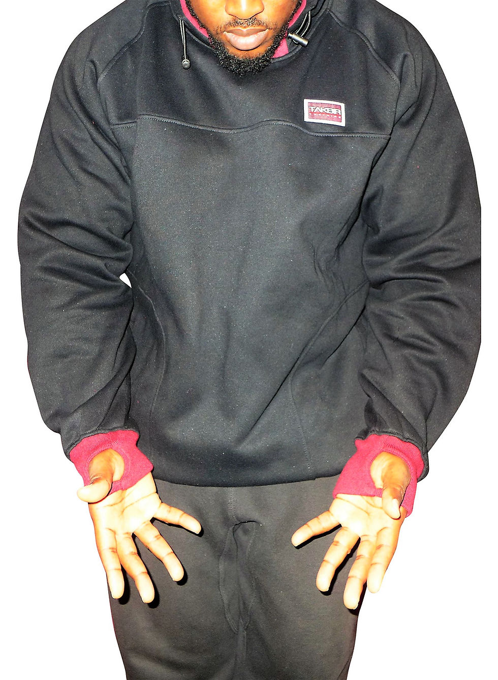 Thumbnail: TKBR™ HOODIES - DARK RED & BLACK