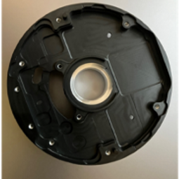 Lidar component sitting on a white background