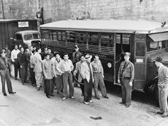 Mexican American "zoot suiters" arrested during the riots