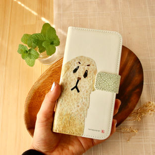 【手帳型スマホケース】いぬ