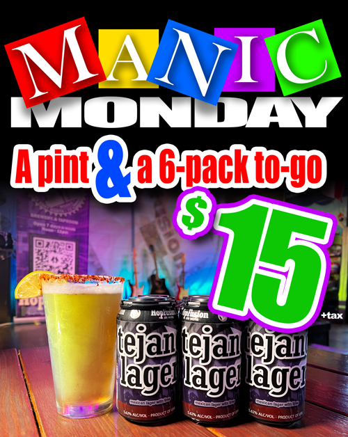 Manic Monday at HopFusion Ale Works in Dallas, TX