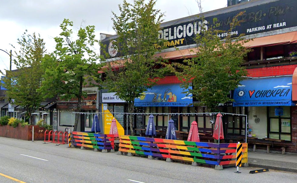 Vancouver Restaurant Exterior - chickpea and meet on main