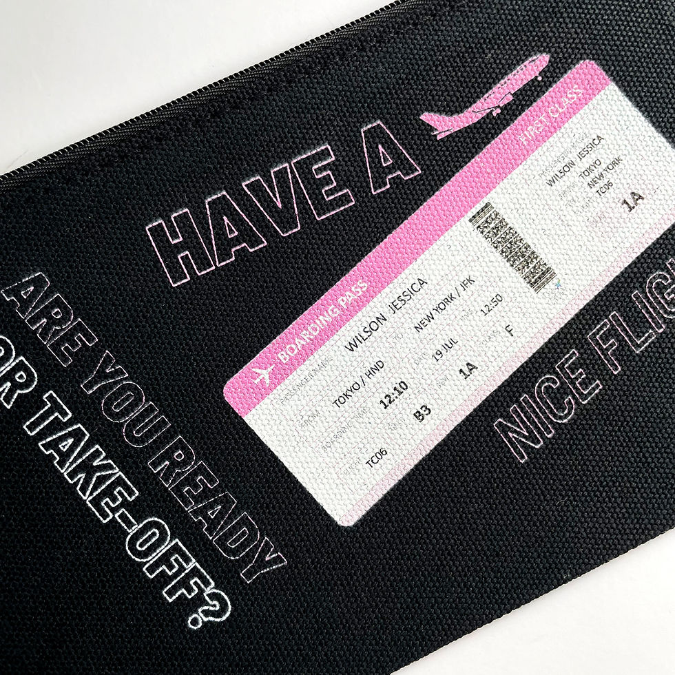 サムネイル： Boarding Pass | Black Pouch
