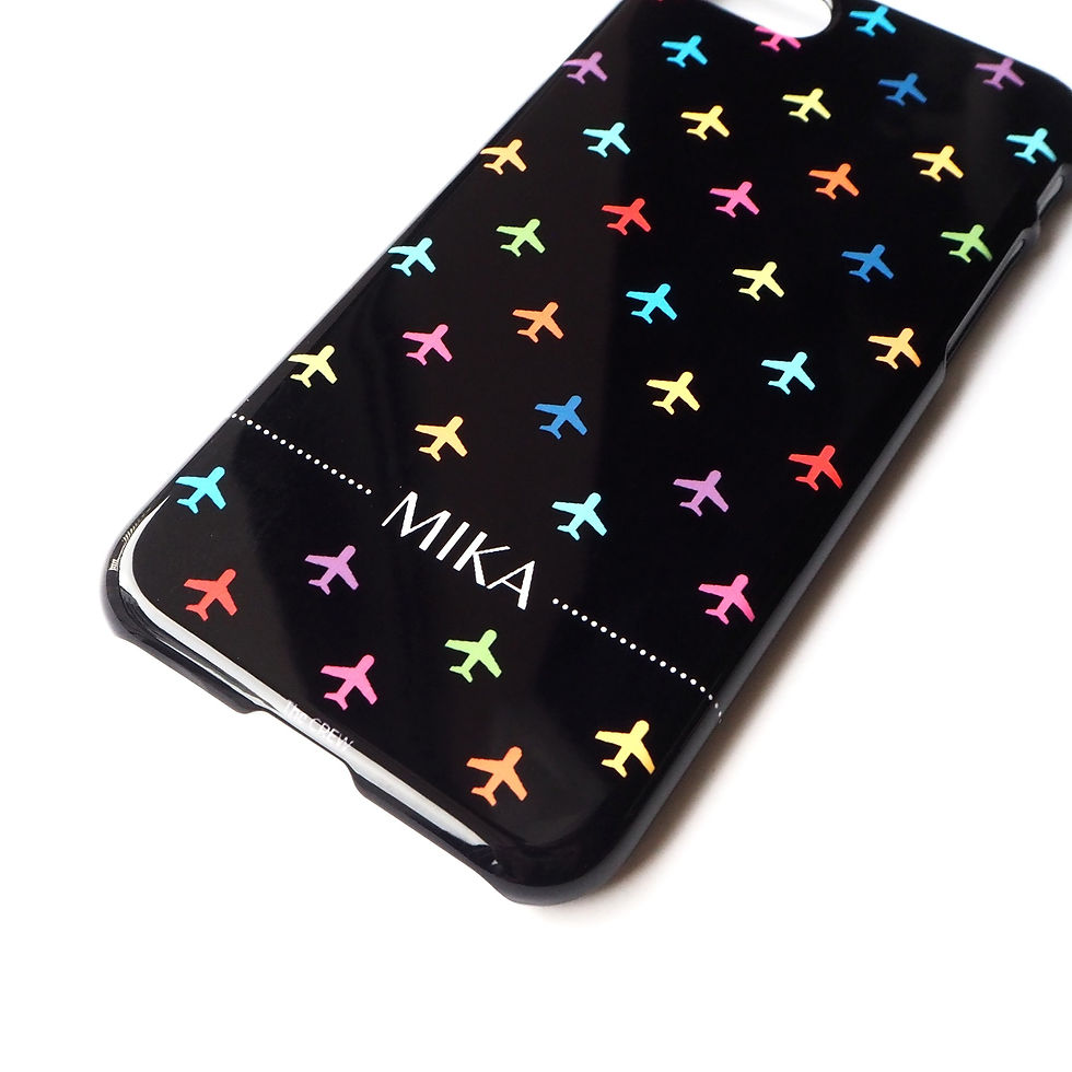 Thumbnail: Planes | Customized Name Black Case