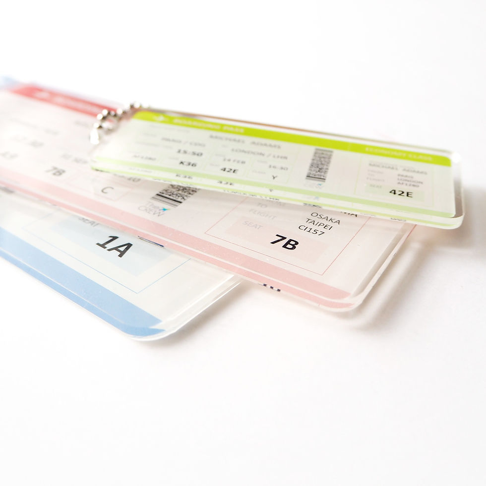 サムネイル： Boarding Pass | Customized Name Tag