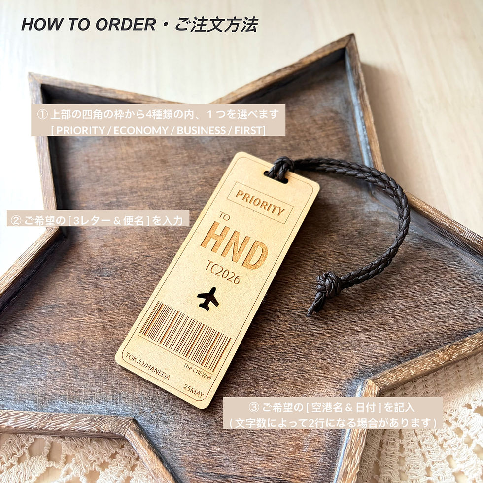 サムネイル： Wooden Travel Bag Tag
