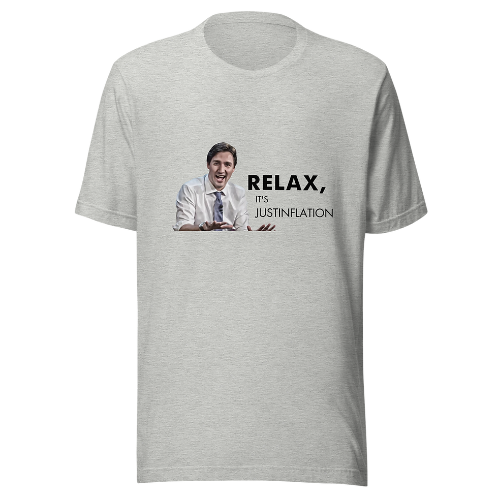 Thumbnail: Relax, it's Justinflation Bella + Canvas Tee