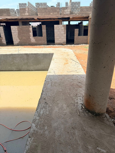 Hotel foundation being laid in Accra, Ghana for Twyla Garrett’s Beyond the Blueprint project.