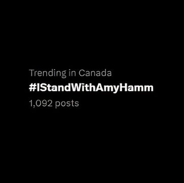Viral campaign coordinated in 2 days. #IStandWithAmyHamm trended in just 17minutes.
