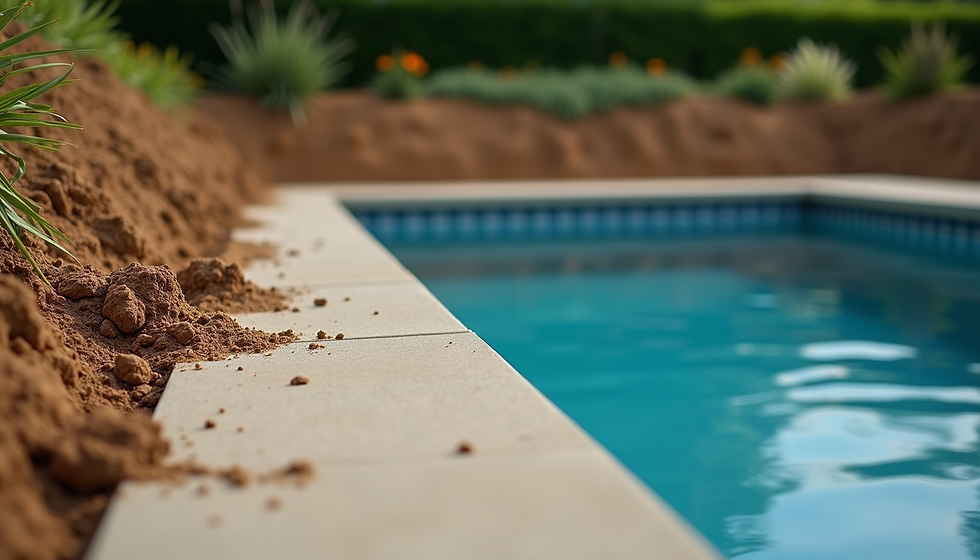 Excavation pour une piscine creusée