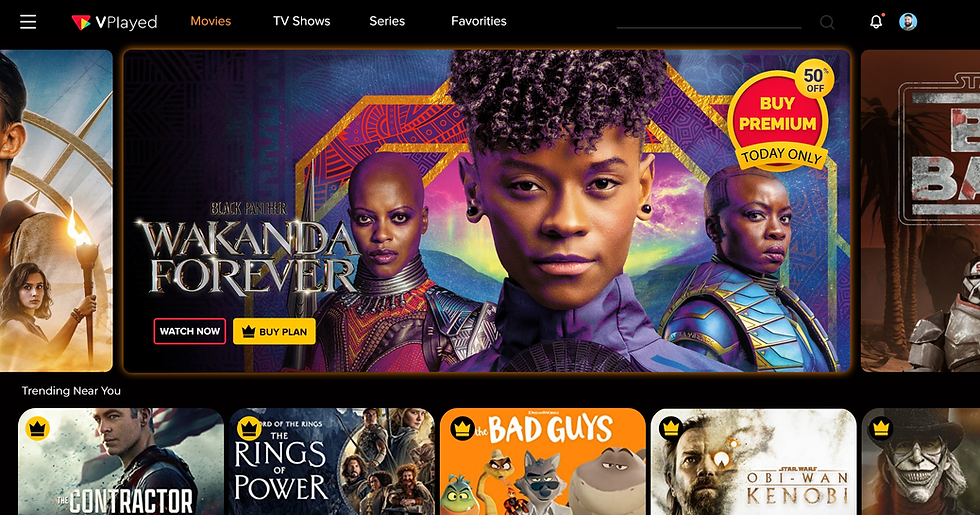 Screenshot of CTV advertising in action