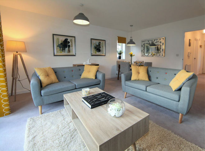 Scandinavian modern show home interior design project