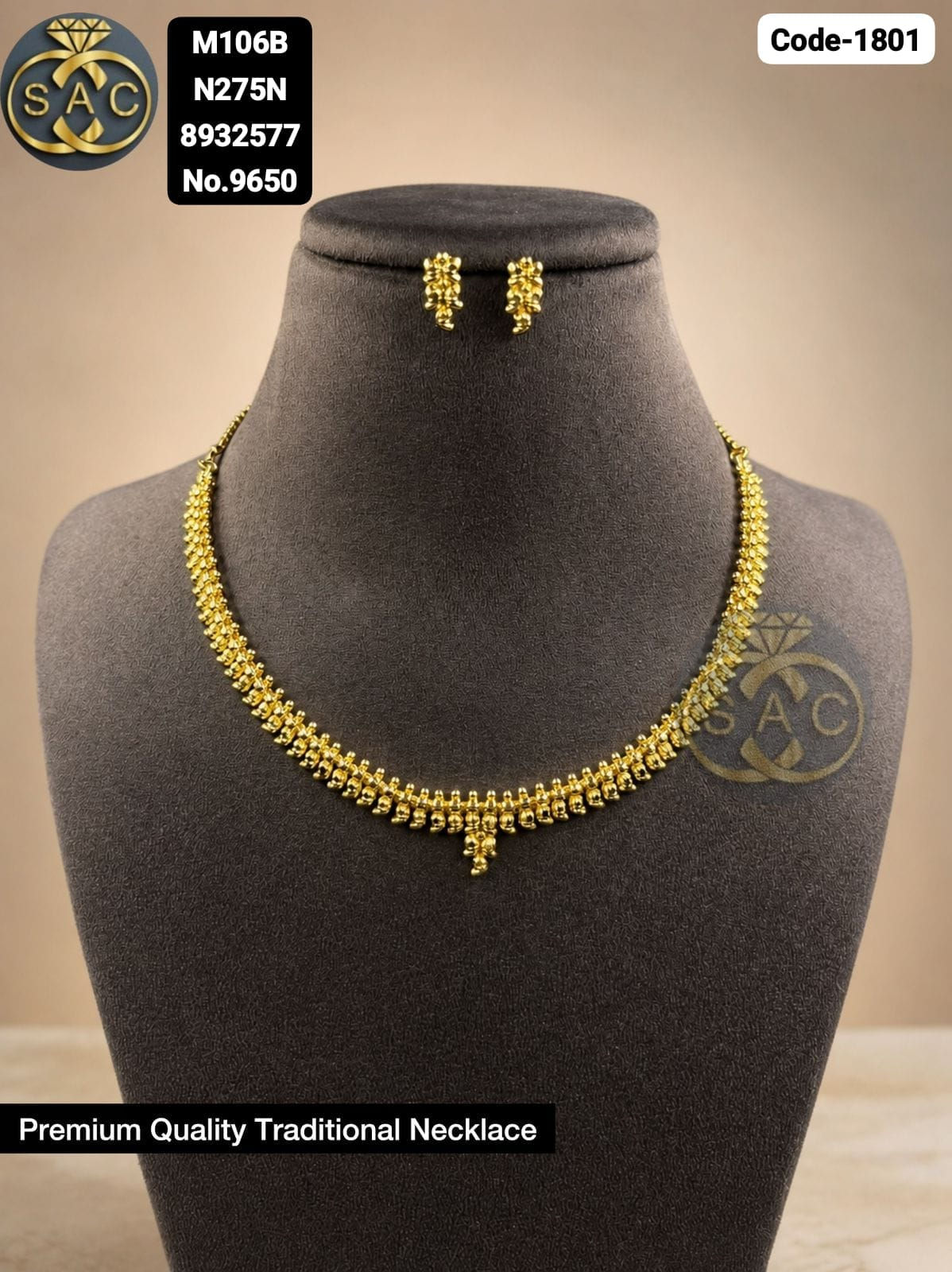 PREMIUM QUALITY TRADITIONAL NECKLACE ( Adjustable chain)
