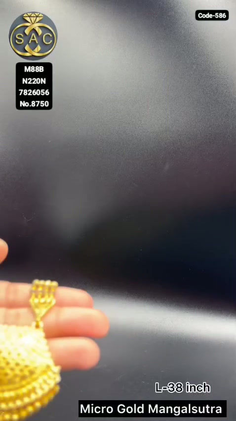Micro Gold Mangalsutra Set - 586
