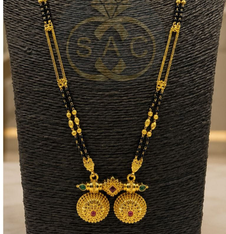 Thumbnail: New Micro Gold  Mangalsutra - 1580
