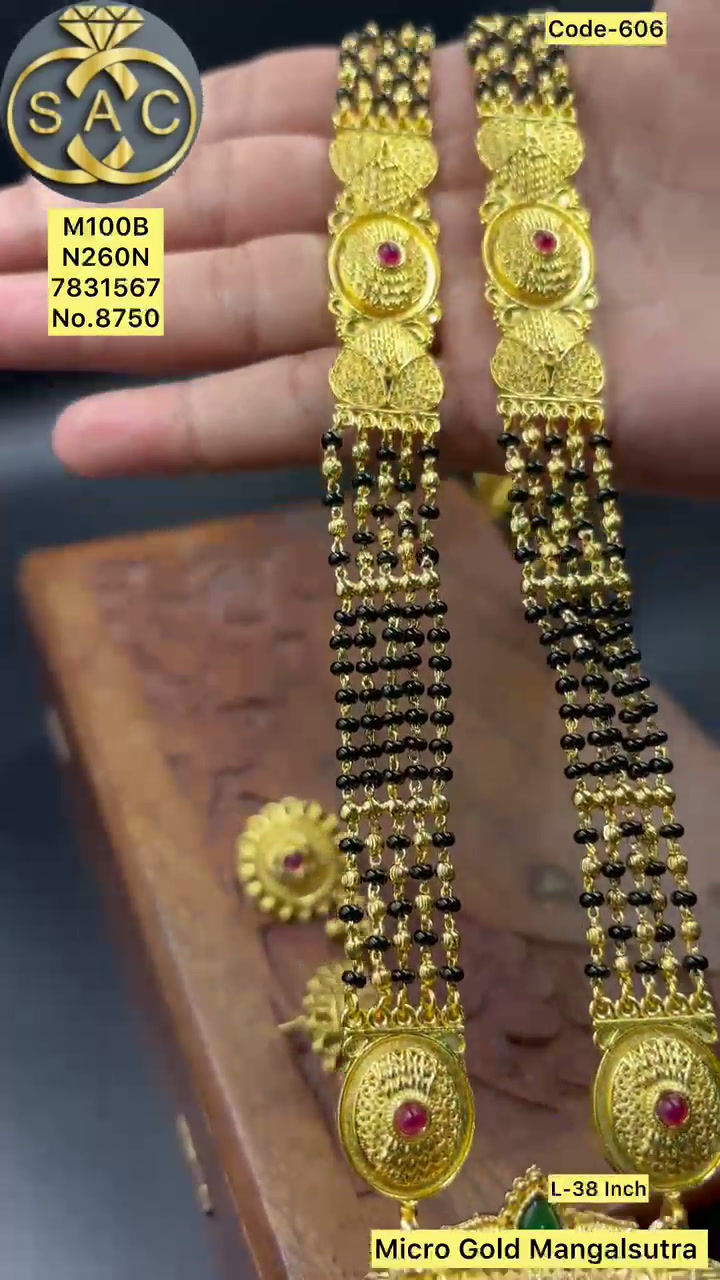 New Micro Gold Mangalsutra - 606