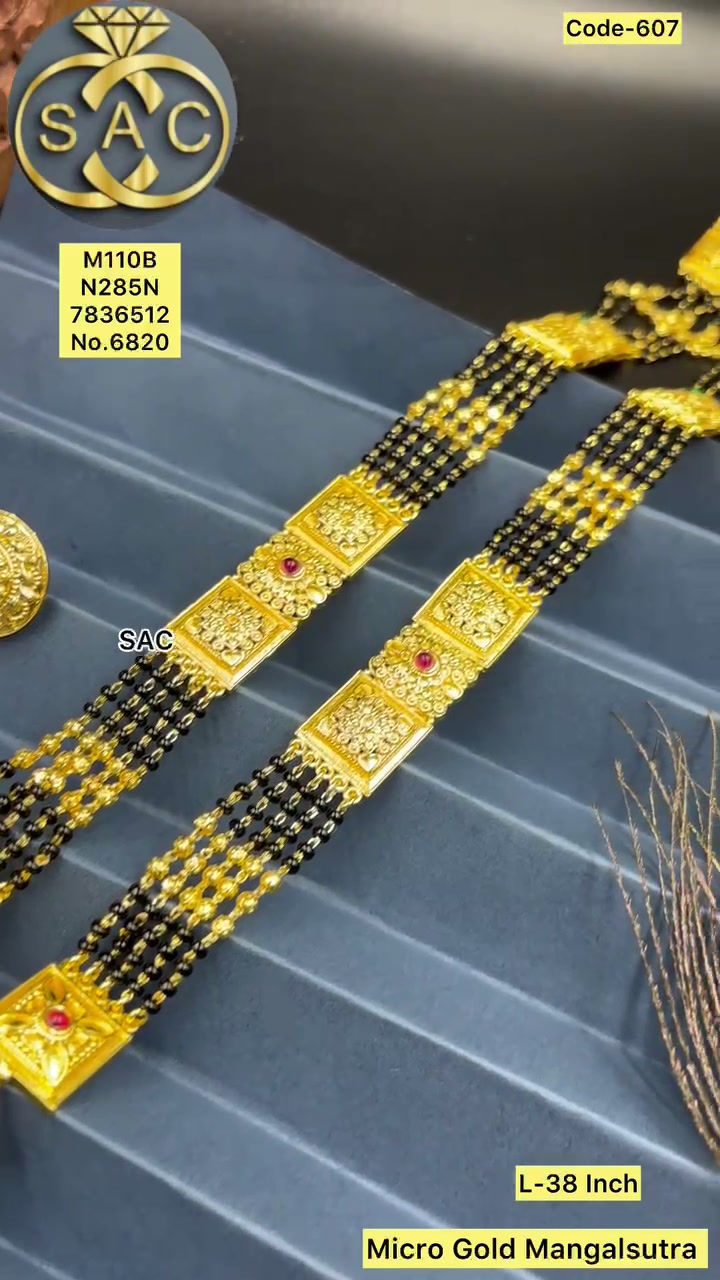 New Micro Gold Mangalsutra - 607