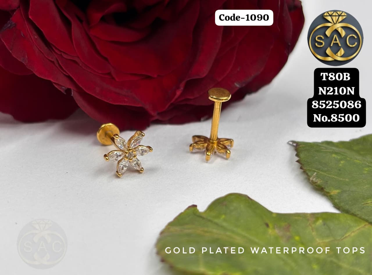 GOLD PLATED DAILY WEAR WATERPROOF TOPS - 1090