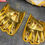 Thumbnail: Gold plated Ganesha Charan Pair - 102