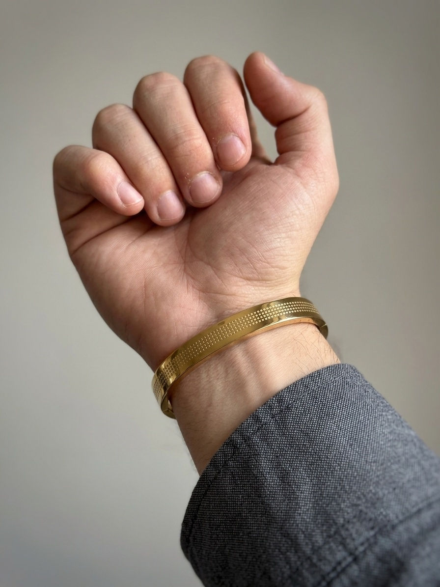 Executive Luxe Cuff Bracelet – 18KT Gold Plated
