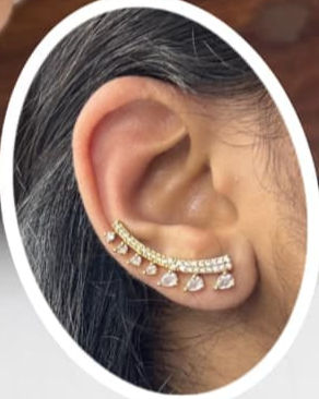 Thumbnail: AD STONE HALF EARCUFF - 1287