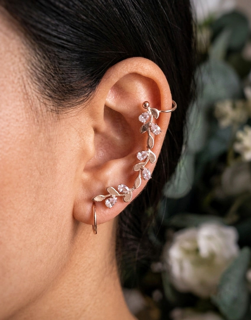 Flutter Bloom Ear Cuffs – 18KT Gold Plated