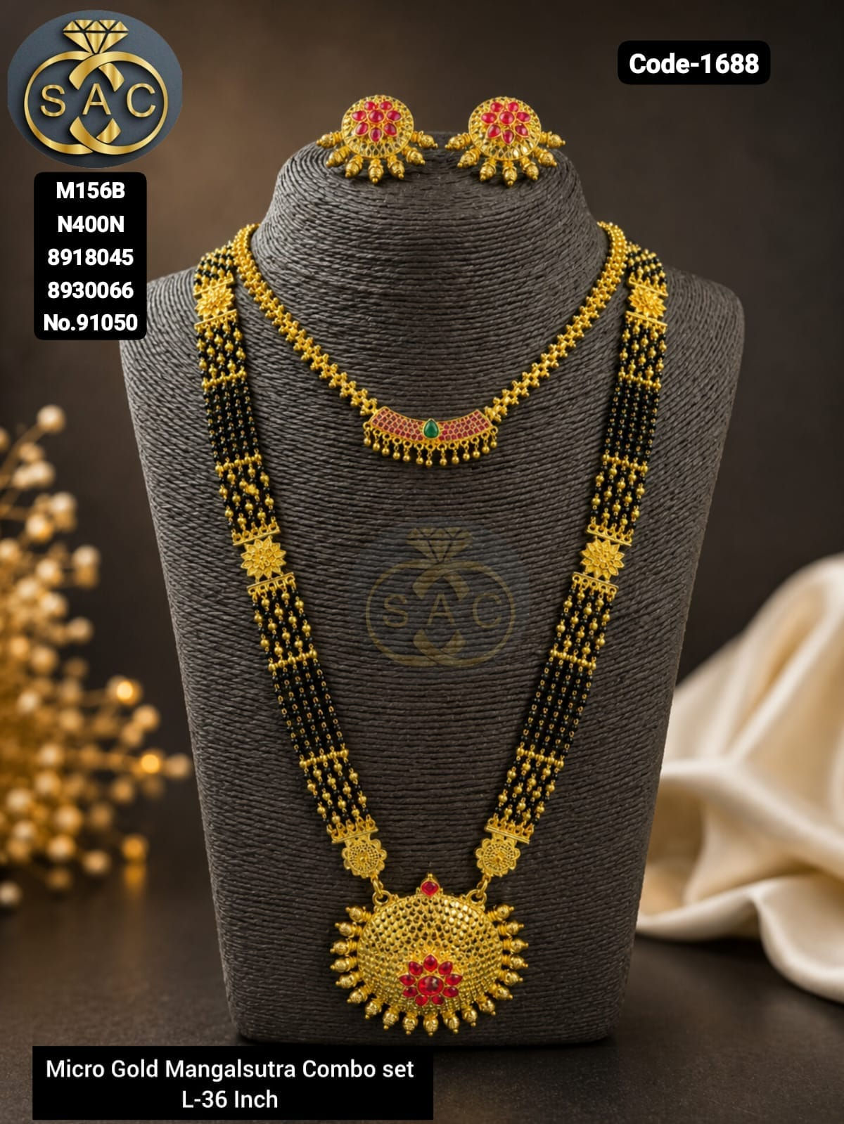 New Micro Gold Mangalsutra - 1688