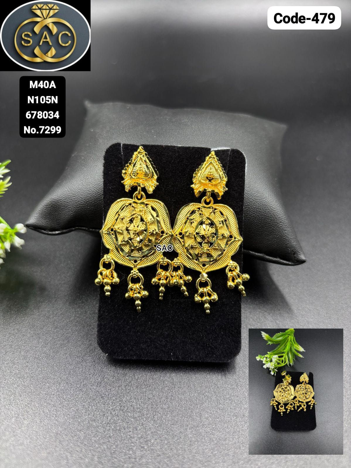 Micro Gold plated Earrings - 479
