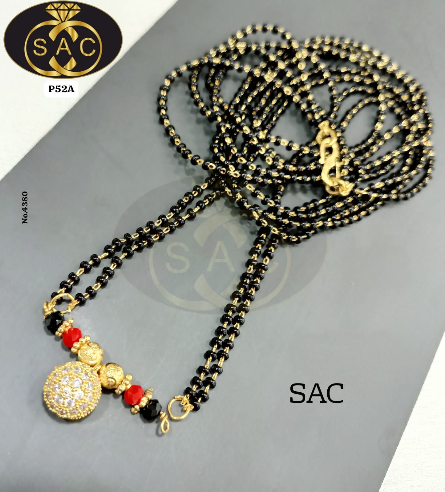 AD Micro Gold Mangalsutra Set