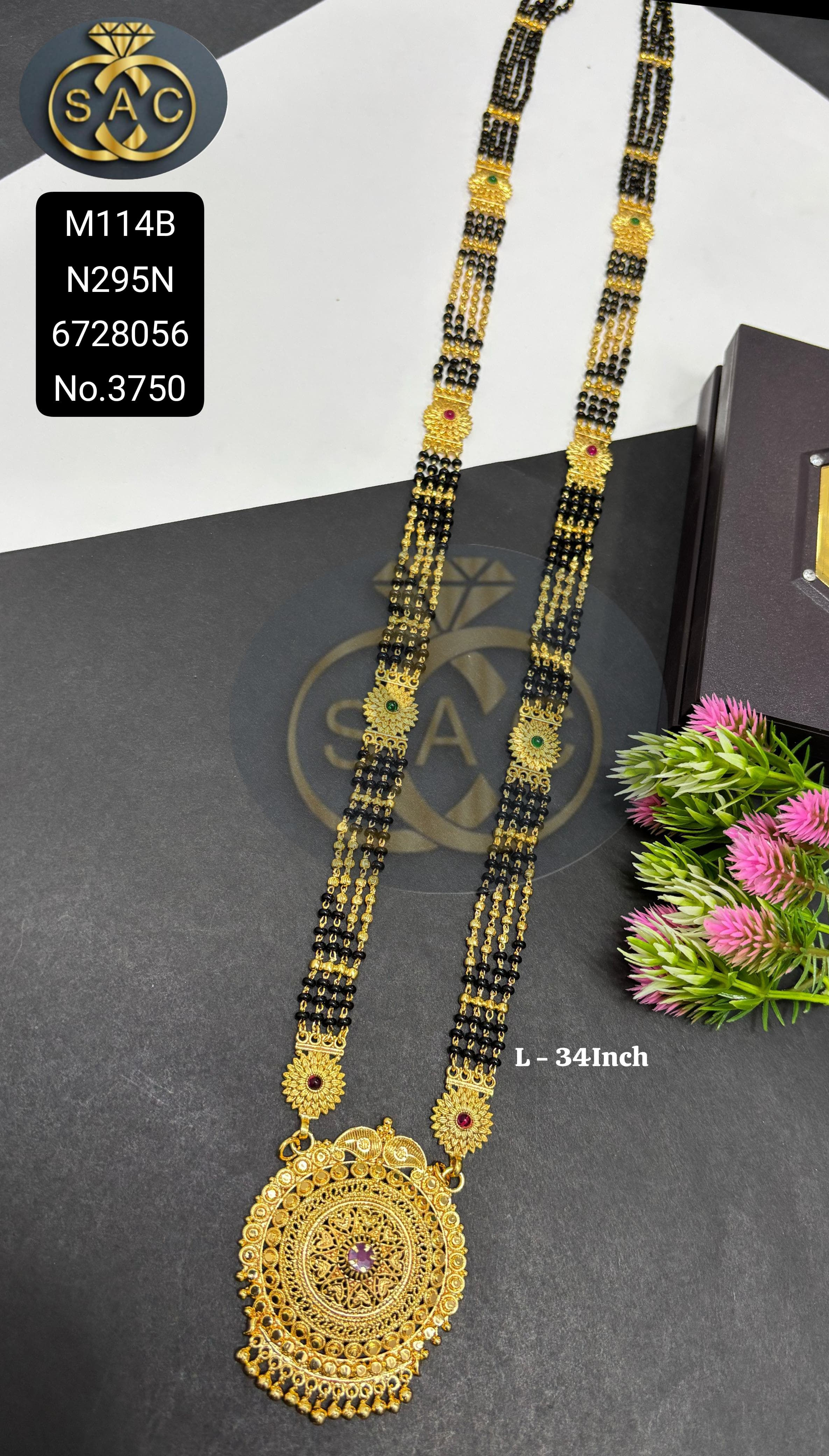 Micro Gold Mangalsutra Combo Set