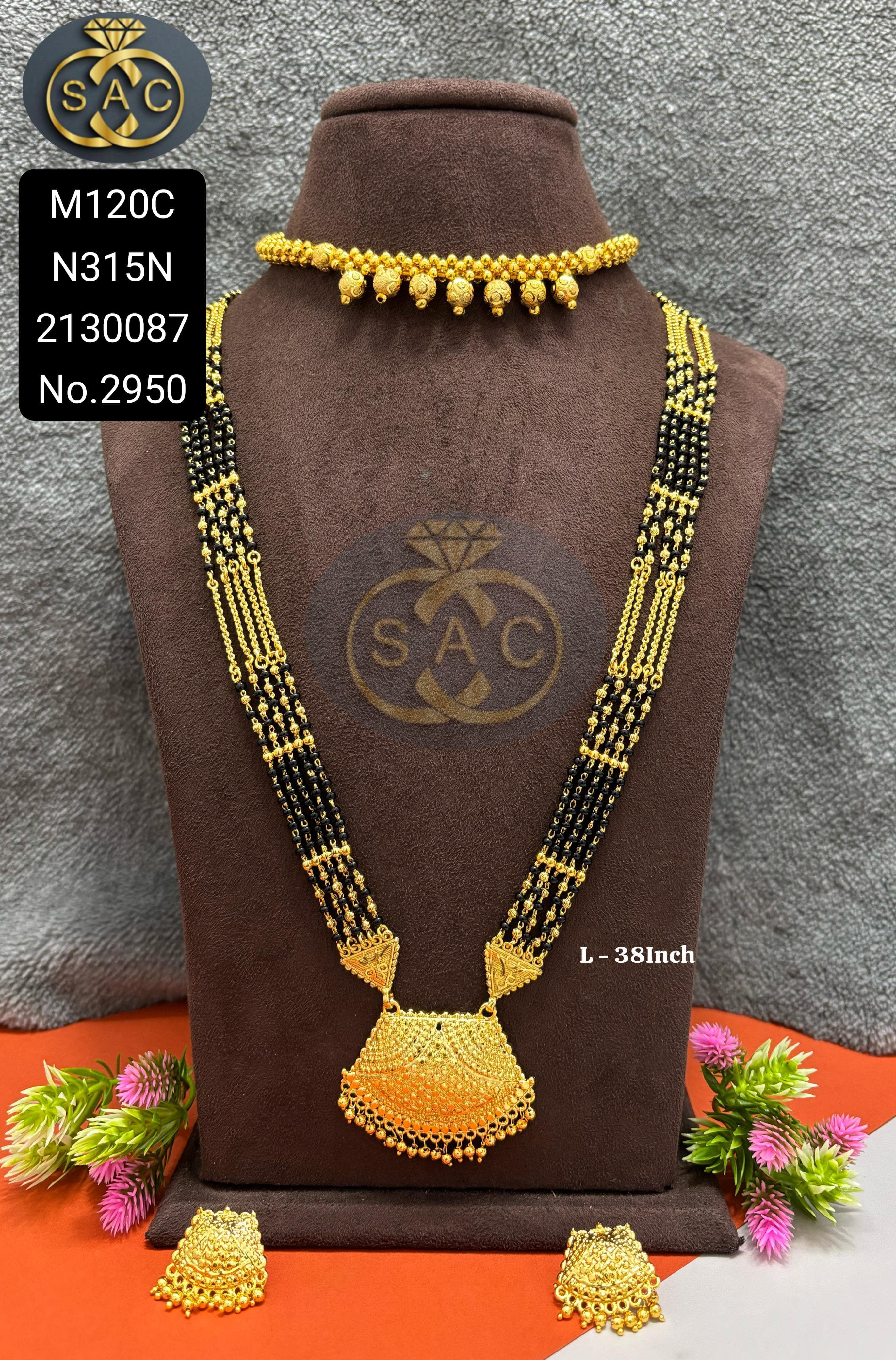 Micro Gold Mangalsutra Combo Set