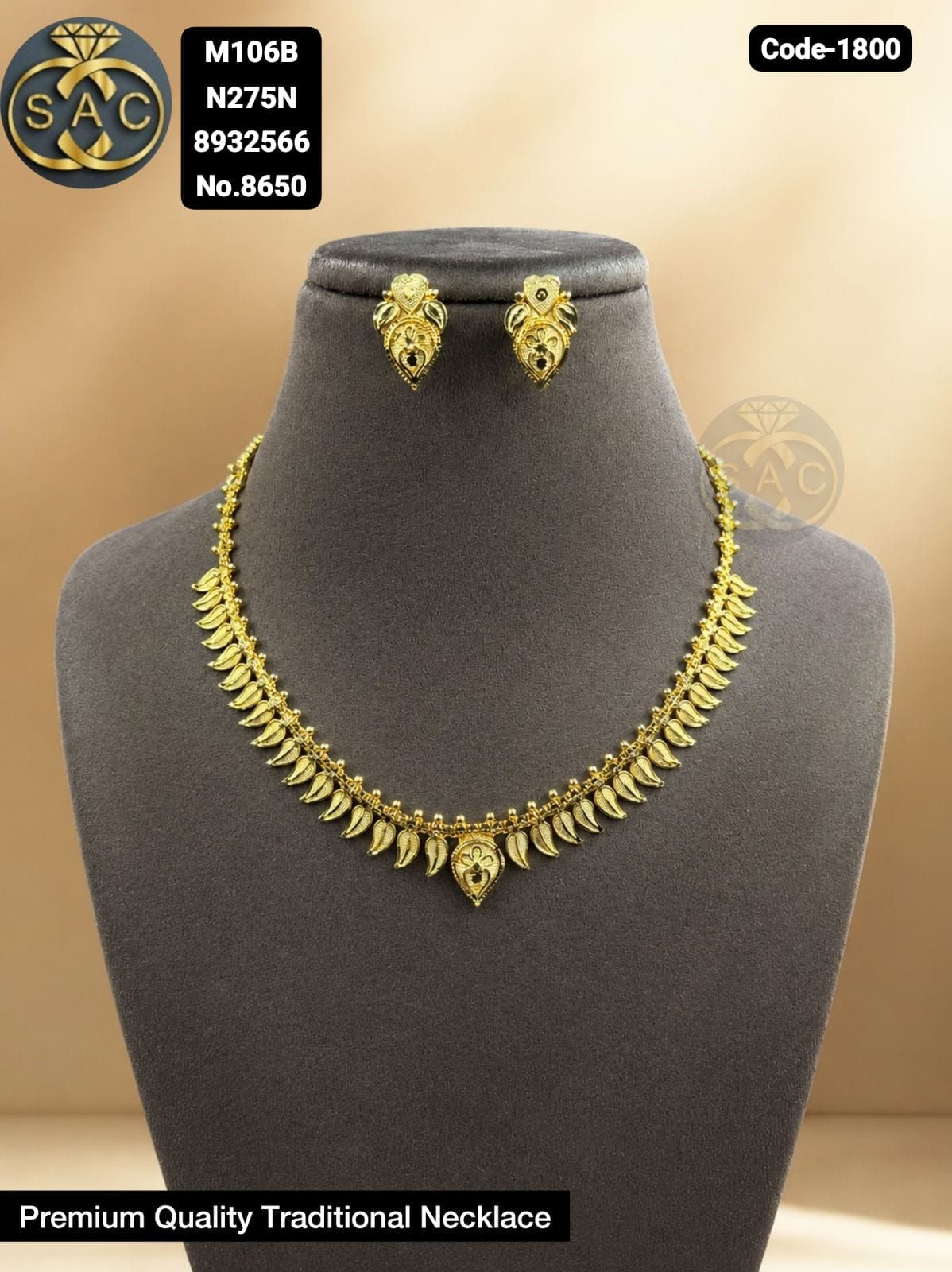 PREMIUM QUALITY TRADITIONAL NECKLACE -1800