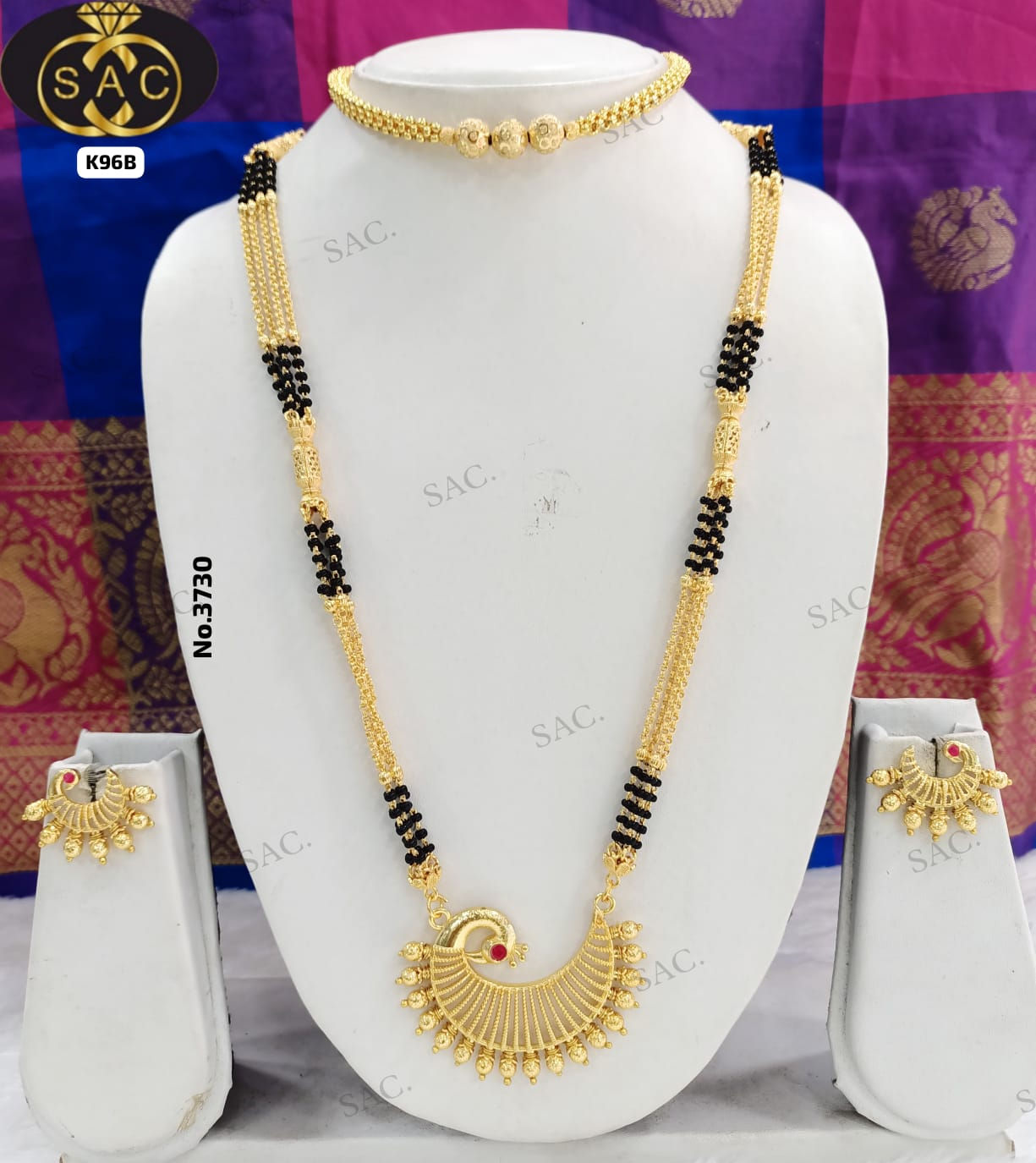 Micro Gold Mangalsutra Combo Set