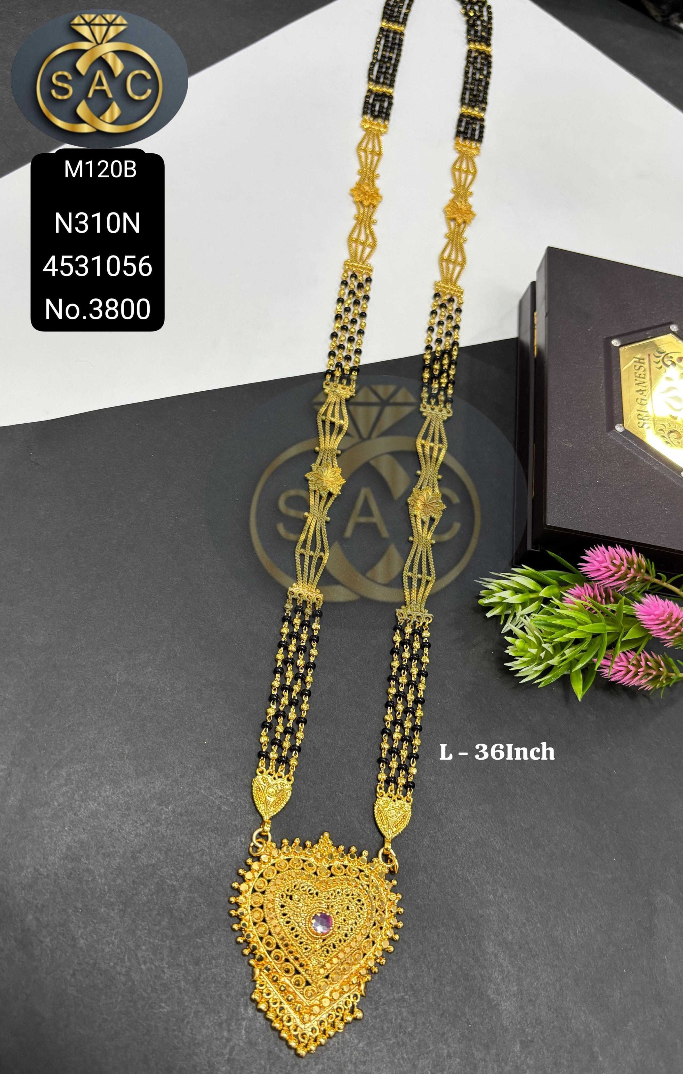 Micro Gold Mangalsutra Combo Set