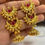 Thumbnail: Premium quality Micro Gold चंद्रकोर Earrings* - 703