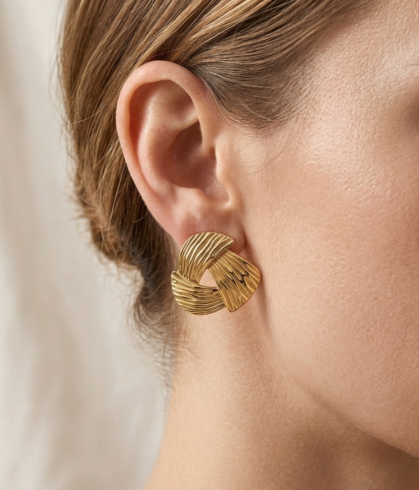 Elegant Triangular Loop Earrings