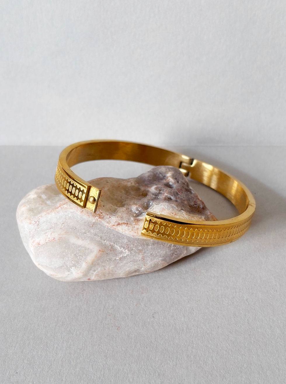 Thumbnail: Regal Orbit 18 KT Gold Plated Men's Kada