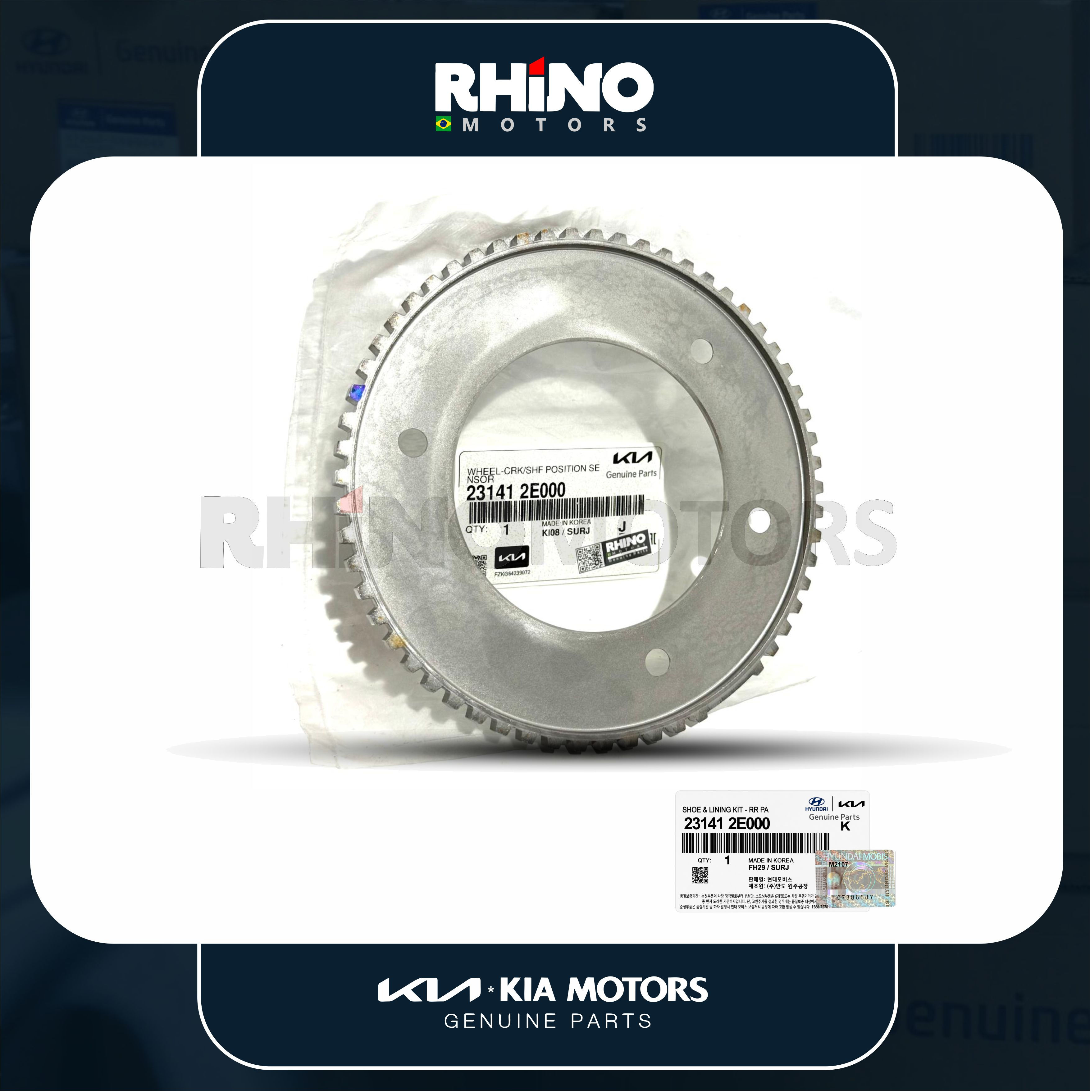 231412E000 engrenagem posição do virabrequim SPORTAGE SOUL CERATO ELANTRA IX35