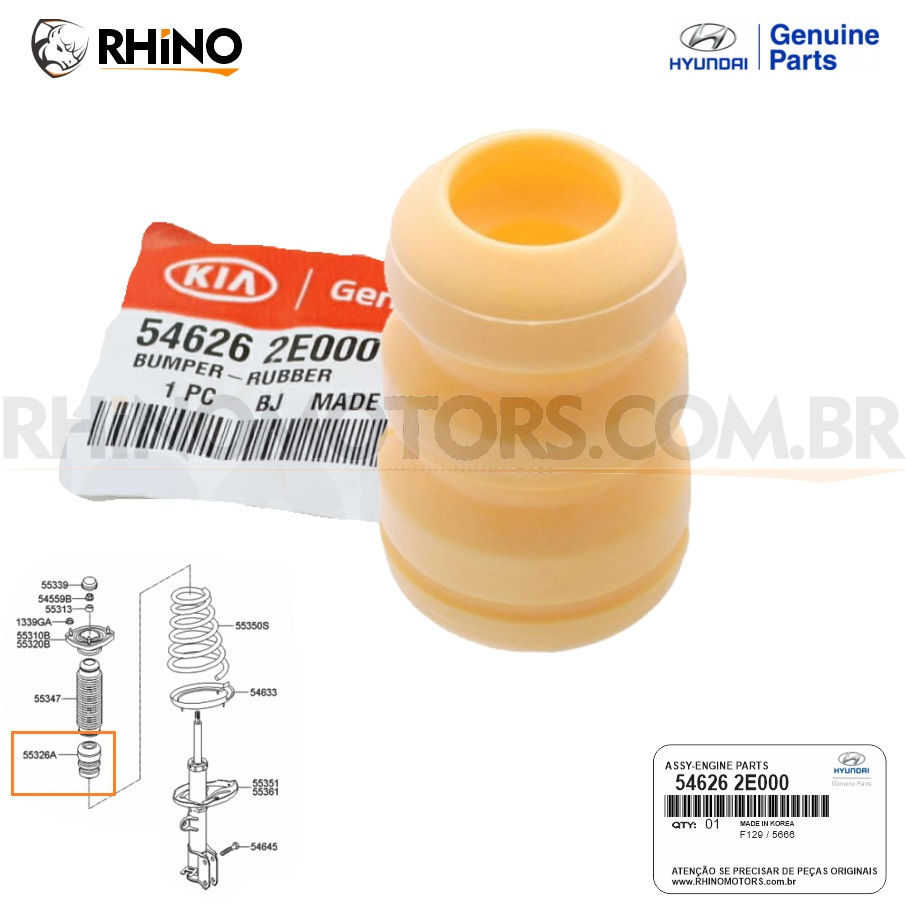 546262E000 Batente Amortecedor Traseiro Hyundai Tucson / Kia Sportage